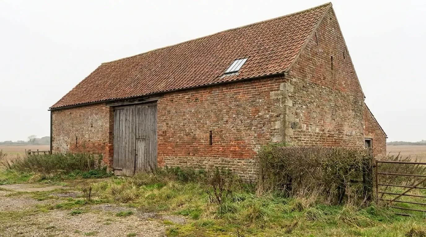 Barn, UK (Exterior Enhancement), before staging