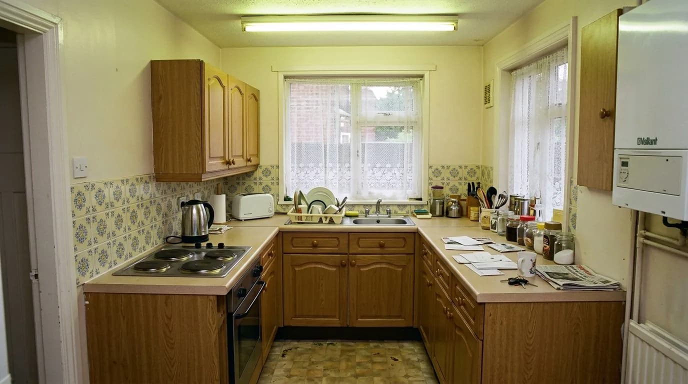 Kitchen, UK (Virtual Staging), before staging