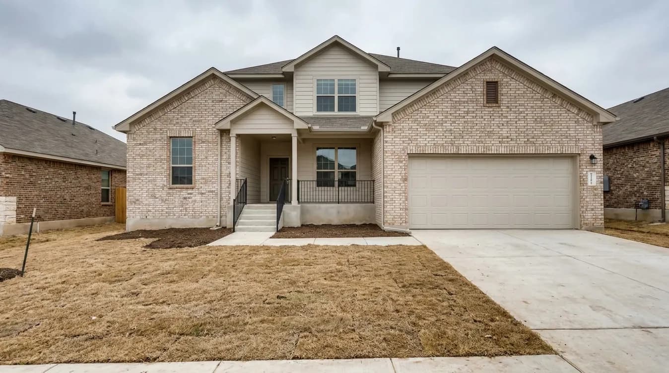 Front yard, US (Exterior Enhancement), before staging