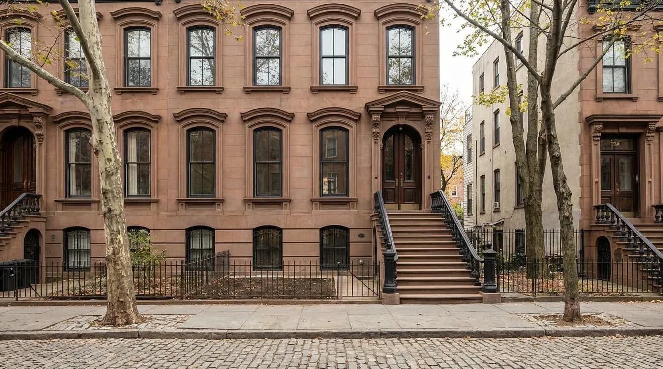 Brownstone, US (Exterior Enhancement), before staging